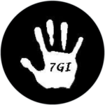 Seventh Generation Institute black and white handprint logo